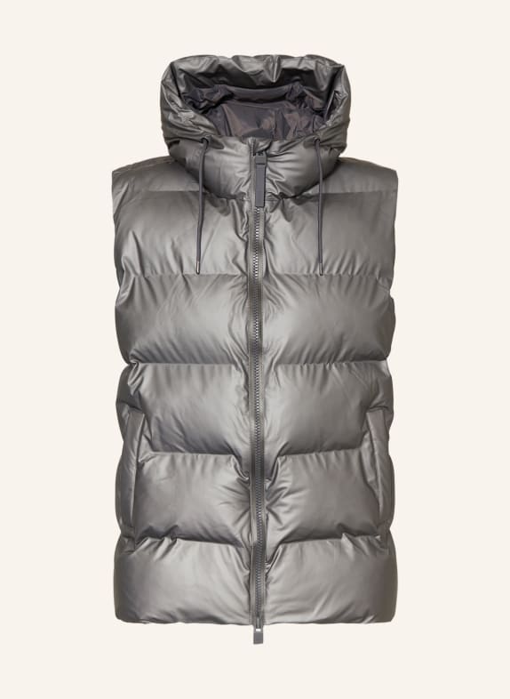 RAINS Quilted vest GRAY