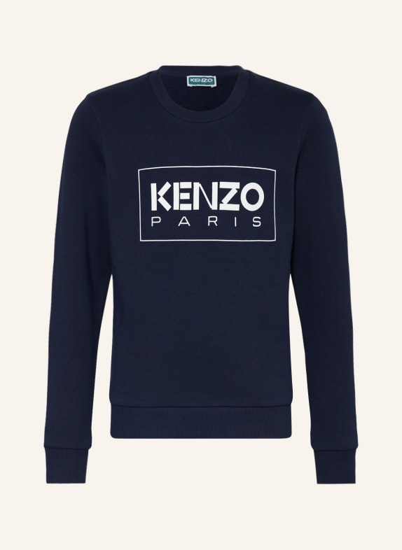 KENZO Sweatshirt DUNKELBLAU/ WEISS