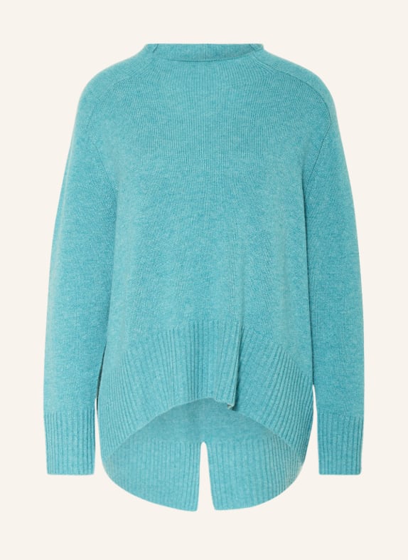 MRS & HUGS Sweater with cashmere TURQUOISE