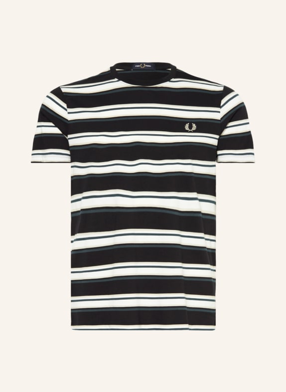 FRED PERRY T-Shirt DUNKELBLAU/ WEISS