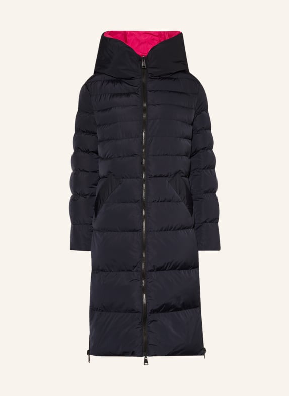 RINO & PELLE Quilted coat KEILA reversible BLUE/ PINK