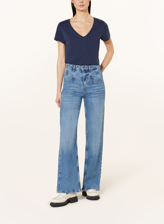 MOS MOSH T-shirt MMARDEN BLEU FONCÉ