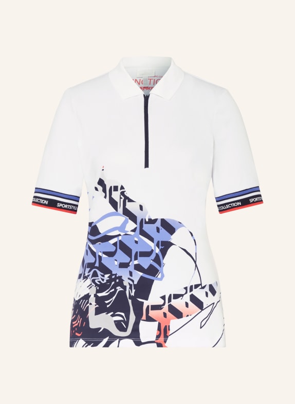 SPORTALM Funktions-Poloshirt WEISS/ HELLLILA/ SCHWARZ