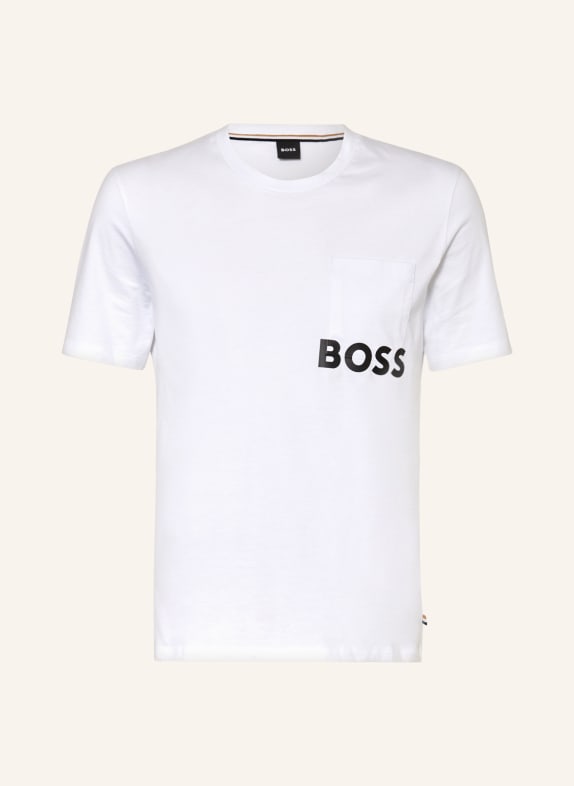 BOSS T-Shirt WEISS/ SCHWARZ