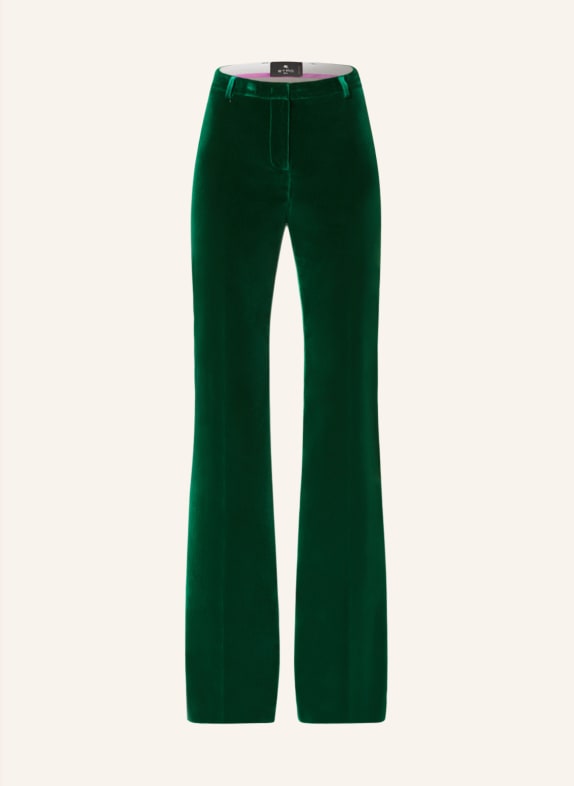 ETRO Velvet pants GREEN