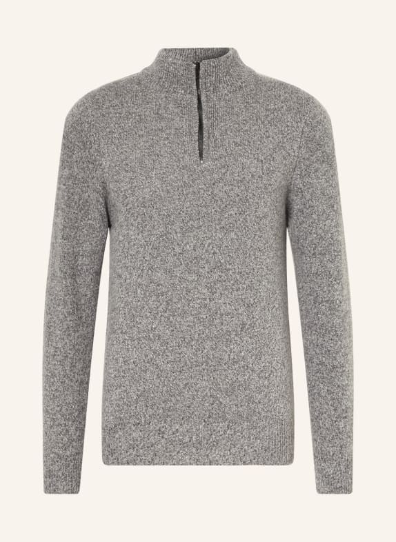 PROFUOMO Half-zip sweater DARK GRAY
