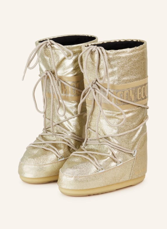 MOON BOOT Moon Boots ICON GLITTER GOLD