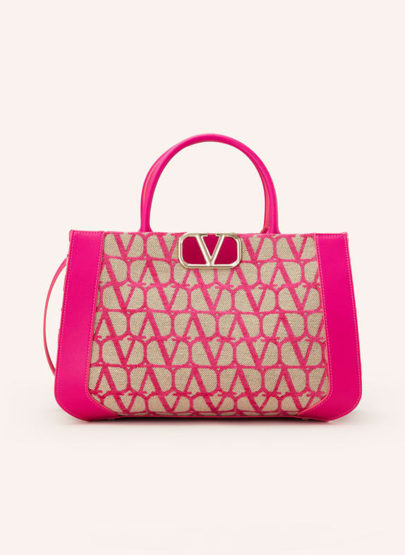 VALENTINO GARAVANI Shopper VLOGO HELLBRAUN/ PINK