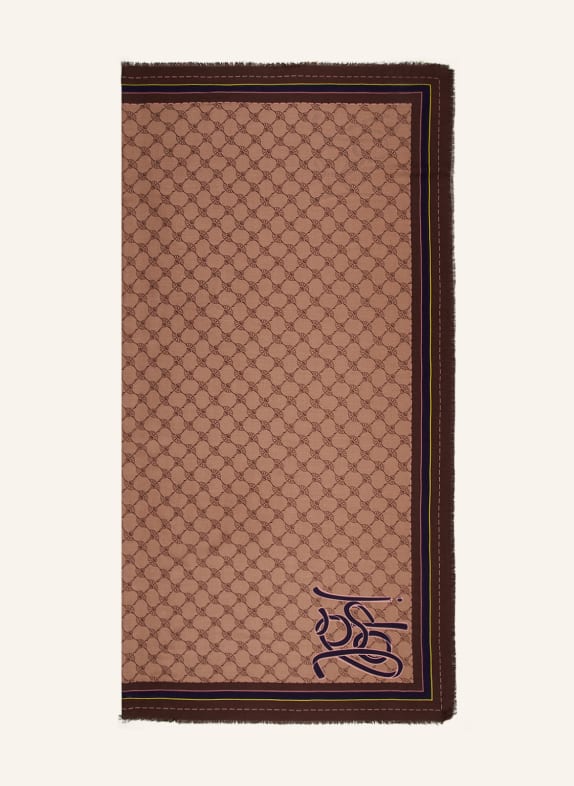 JOOP! Schal HELLBRAUN/ BRAUN/ LILA