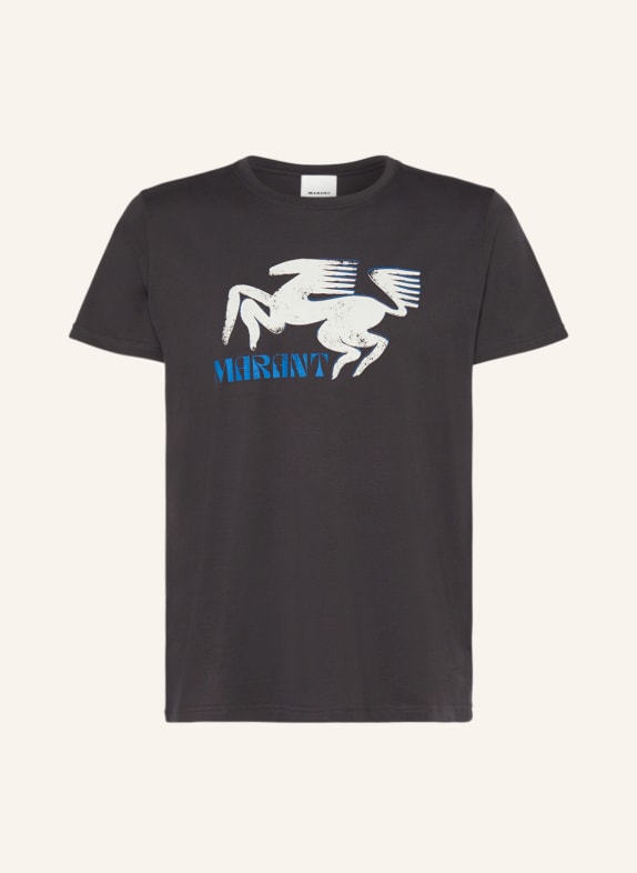 ISABEL MARANT T-shirt ZAFFERH DARK GRAY/ LIGHT GRAY/ BLUE