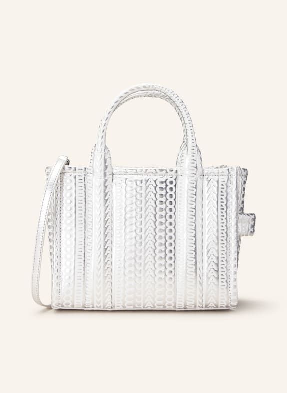 MARC JACOBS Shopper THE SMALL TOTE BAG SILBER/ WEISS