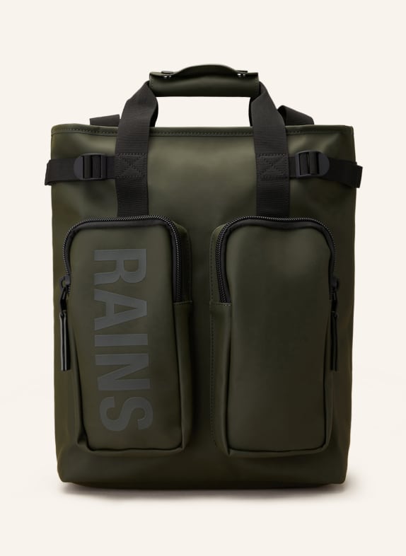 RAINS Backpack TEXEL with laptop compartment DARK GREEN