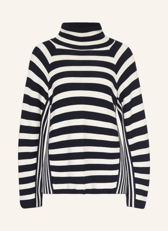 oui Pullover ECRU/ DUNKELBLAU