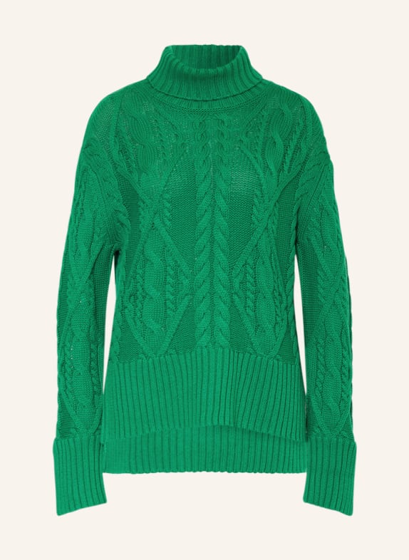 FTC CASHMERE Turtleneck sweater with cashmere GREEN
