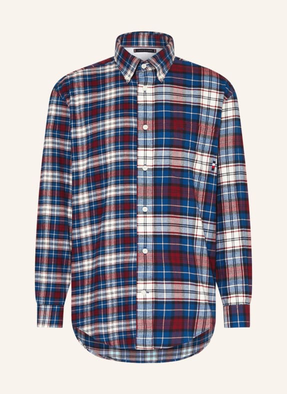 TOMMY HILFIGER Flanellhemd Archive Fit BLAU/ ROT/ WEISS