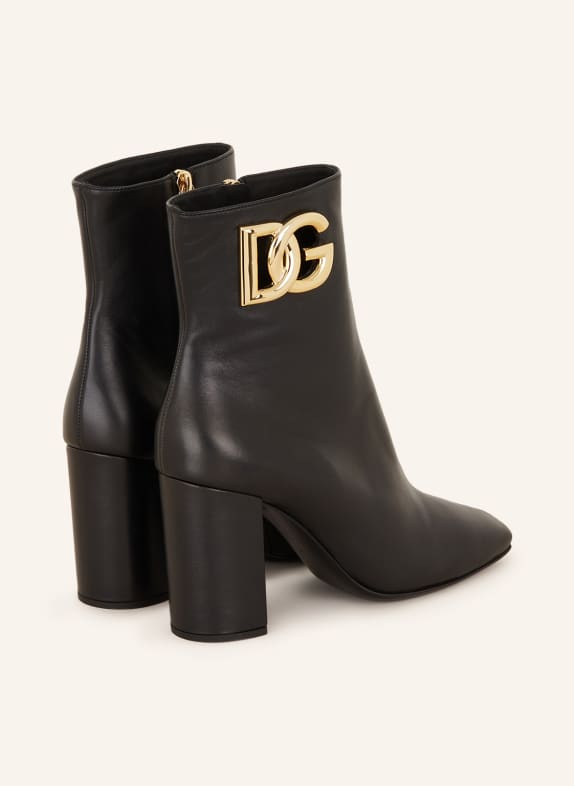 Dolce & Gabbana White Leather Rubber Logo Ankle Boots Shoes main image 0