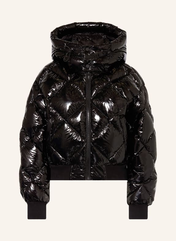 MOOSE KNUCKLES Down jacket BANKHEAD with removable hood BLACK