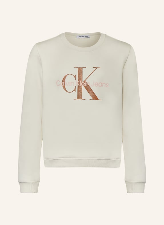 Calvin Klein Sweatshirt ECRU/ ROSA/ BRAUN