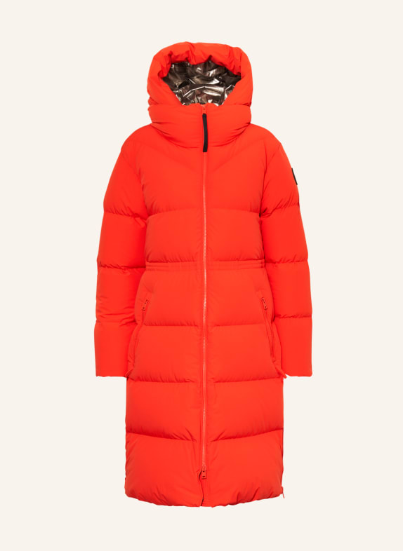 WOOLRICH Down jacket with removable hood RED