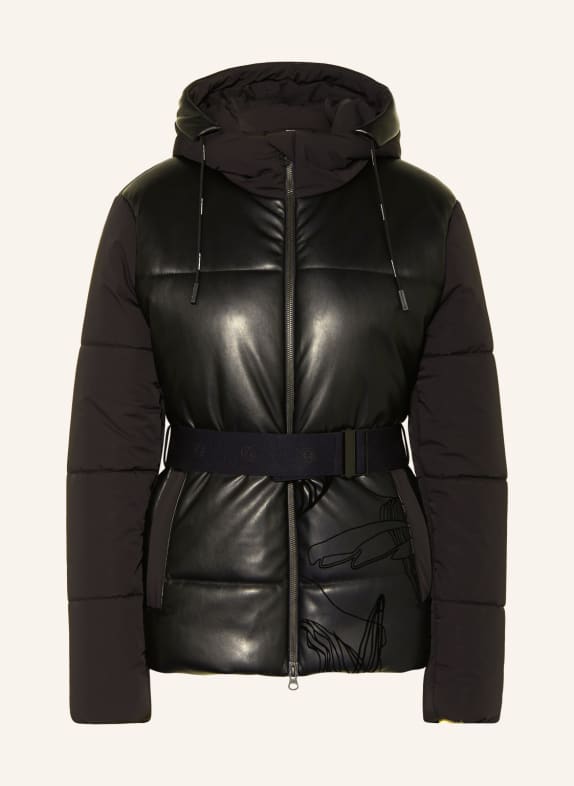 SPORTALM Steppjacke im Materialmix SCHWARZ