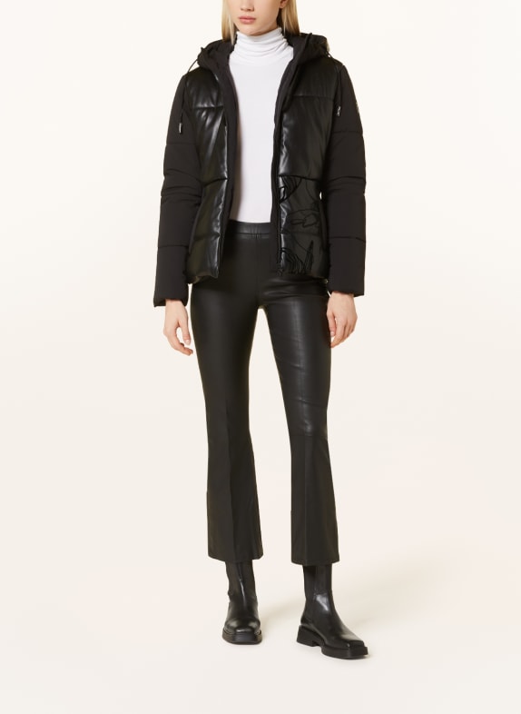 SPORTALM Steppjacke im Materialmix SCHWARZ