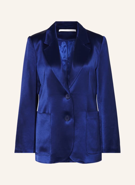 HERZEN'S ANGELEGENHEIT Satin blazer BLUE