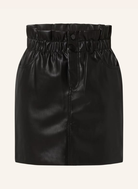 ONLY Skirt in leather look BLACK