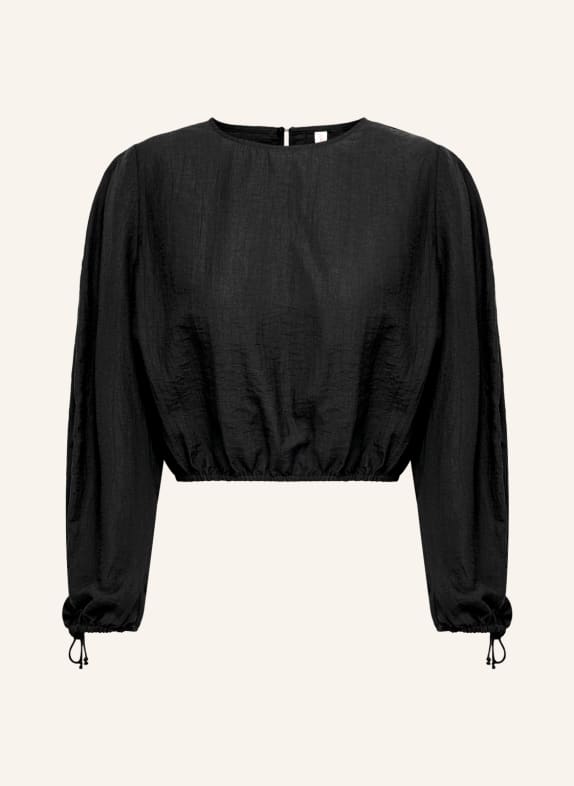 ONLY Cropped shirt blouse BLACK