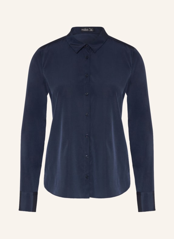 van Laack Shirt blouse in silk DARK BLUE