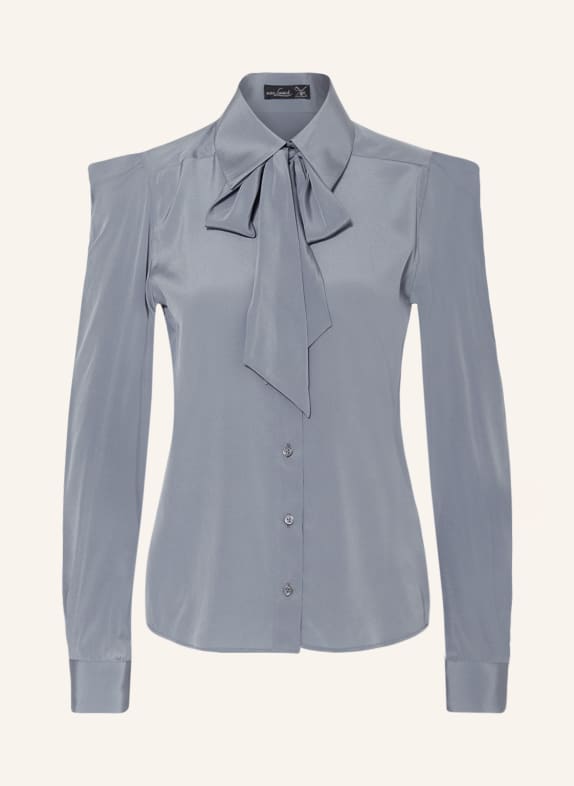 van Laack Schluppenbluse LIVIA aus Seide BLAUGRAU