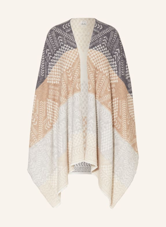 Lala Berlin Cape PINEO DUNKELGRAU/ CREME/ BEIGE