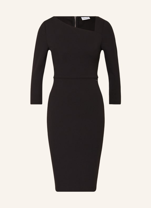 Calvin Klein Sheath dress with 3/4 sleeves BLACK