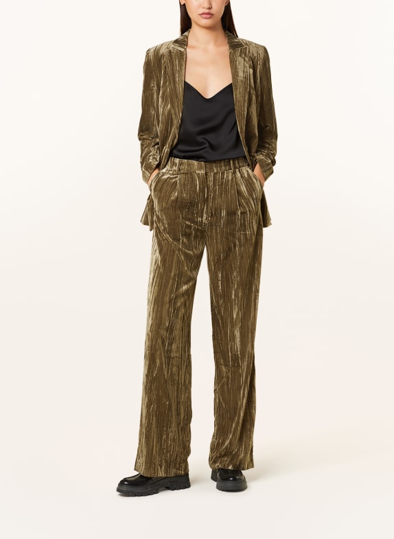 MRS 
HUGS Marlenehose aus Samt KHAKI