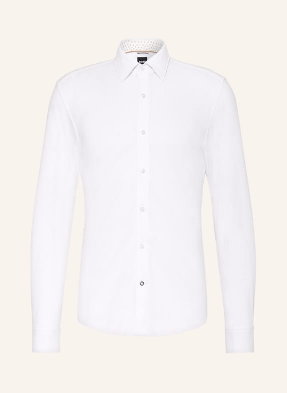 BOSS Jersey shirt HAL casual fit WHITE