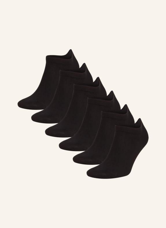 HUGO Sneaker ponožky, 3 páry v balení 001 BLACK