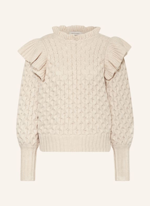 dea kudibal Pullover SYDNIE mit Volants BEIGE