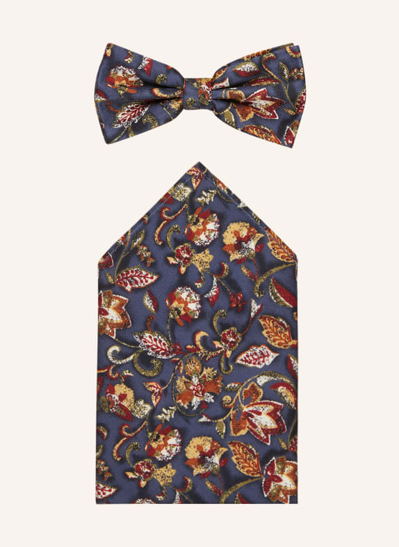 Prince BOWTIE Set: Bow tie and pocket square BLUE