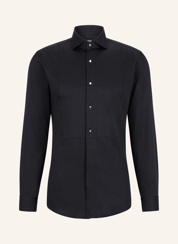 BOSS Tuxedo shirt HANK slim fit BLACK