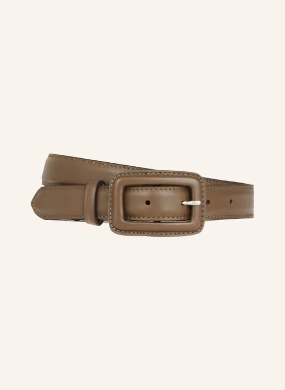 Reptile's House Leather belt BEIGE