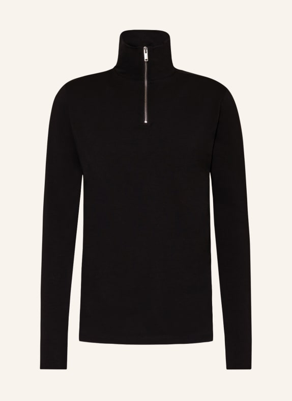 thom/krom Jersey half-zip sweater BLACK