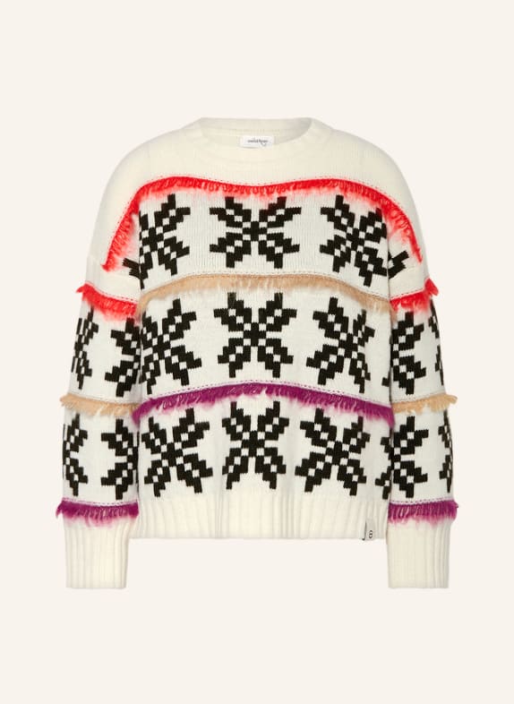 ottod'ame Sweater WHITE/ RED/ PURPLE