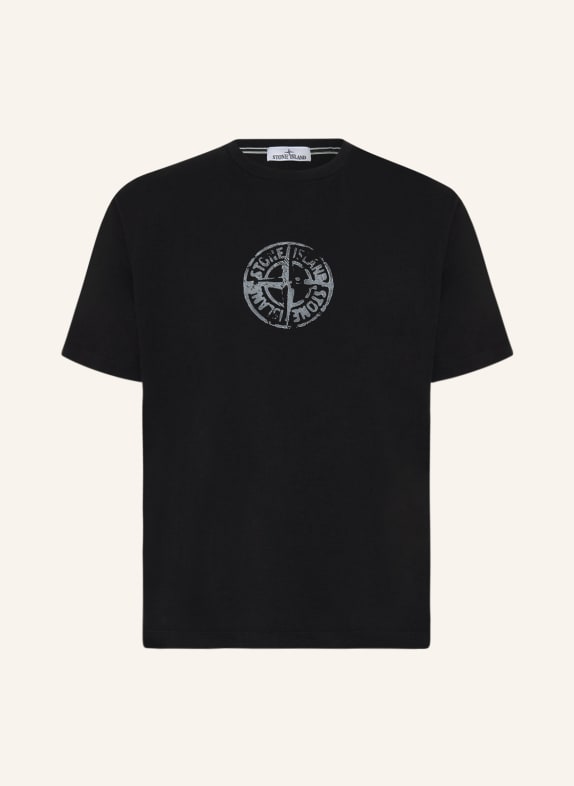 STONE ISLAND T-Shirt SCHWARZ