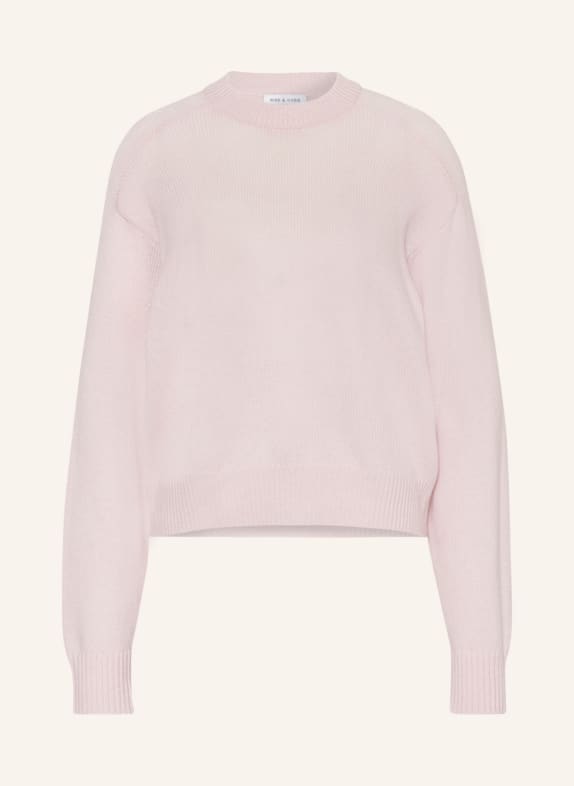 MRS & HUGS Sweater with cashmere LIGHT PINK