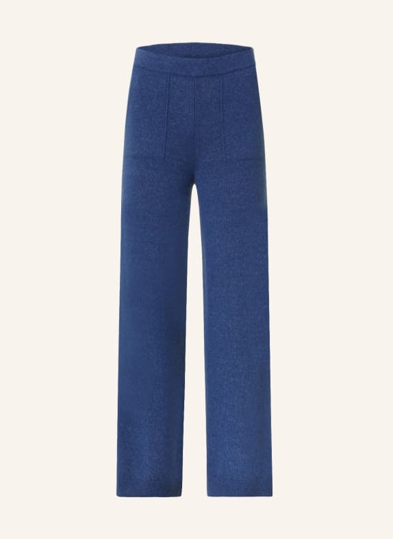 IRIS von ARNIM Knit trousers SANOE made of cashmere BLUE