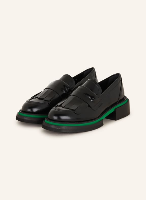 Pertini Loafersy CZARNY