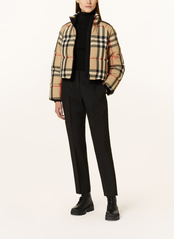 BURBERRY Cropped down jacket
