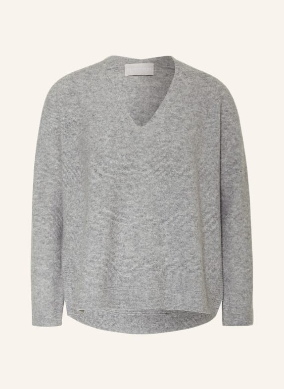 HEMISPHERE Cashmere-Pullover HELLGRAU