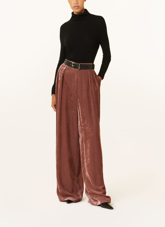 FABIANA FILIPPI Wide leg trousers made of velvet