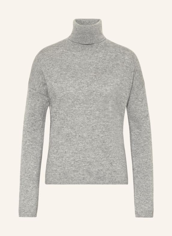 ALLUDE Rollkragenpullover aus Cashmere GRAU