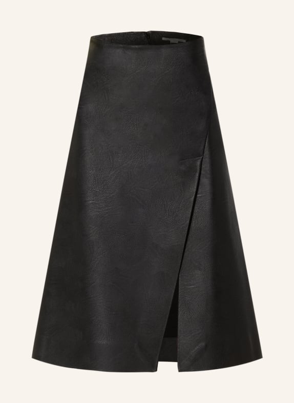 STELLA McCARTNEY Skirt in leather look BLACK